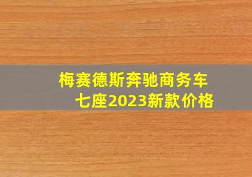 梅赛德斯奔驰商务车七座2023新款价格