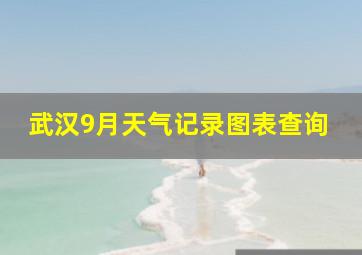 武汉9月天气记录图表查询