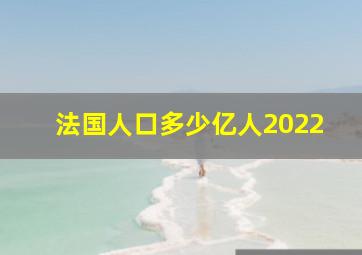 法国人口多少亿人2022