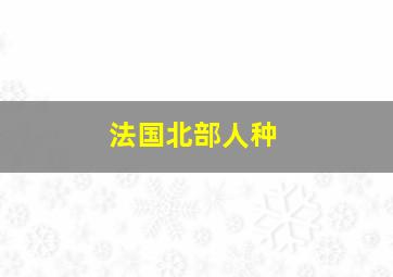 法国北部人种