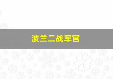 波兰二战军官