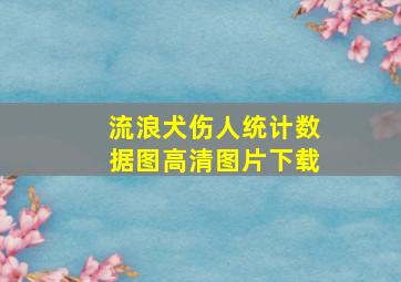 流浪犬伤人统计数据图高清图片下载