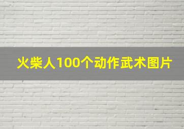 火柴人100个动作武术图片