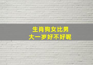 生肖狗女比男大一岁好不好呢