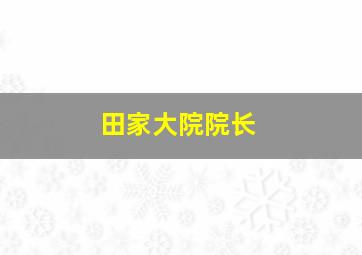 田家大院院长