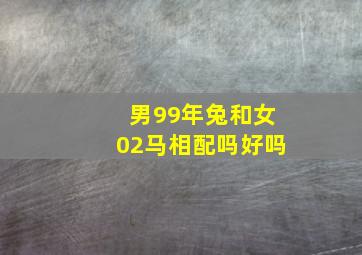 男99年兔和女02马相配吗好吗