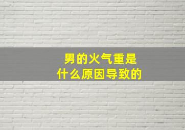 男的火气重是什么原因导致的