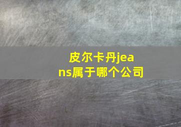 皮尔卡丹jeans属于哪个公司