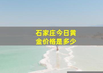 石家庄今日黄金价格是多少