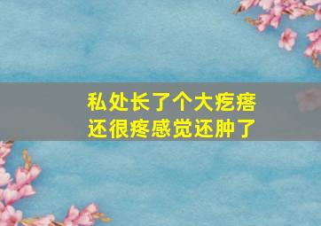 私处长了个大疙瘩还很疼感觉还肿了