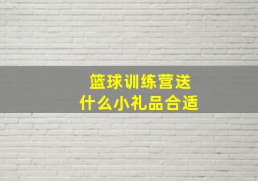 篮球训练营送什么小礼品合适