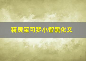 精灵宝可梦小智黑化文