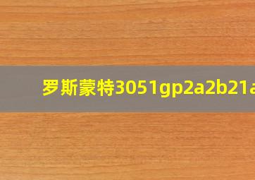 罗斯蒙特3051gp2a2b21as1