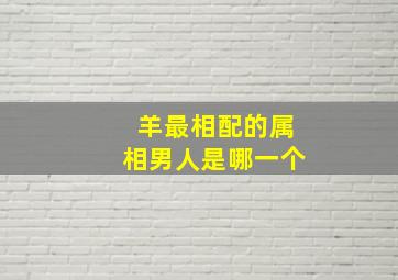 羊最相配的属相男人是哪一个