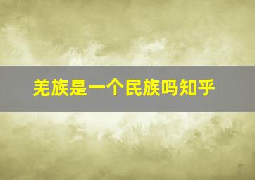 羌族是一个民族吗知乎