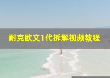 耐克欧文1代拆解视频教程