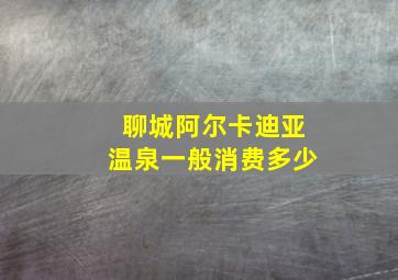 聊城阿尔卡迪亚温泉一般消费多少