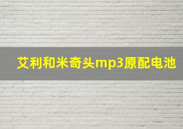 艾利和米奇头mp3原配电池