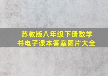 苏教版八年级下册数学书电子课本答案图片大全