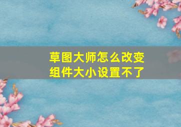 草图大师怎么改变组件大小设置不了