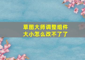 草图大师调整组件大小怎么改不了了