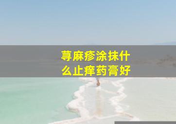 荨麻疹涂抹什么止痒药膏好