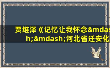 贾维泽《记忆让我怀念——河北省迁安化肥厂》