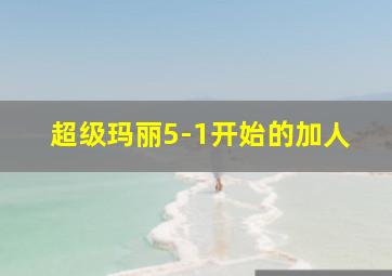 超级玛丽5-1开始的加人