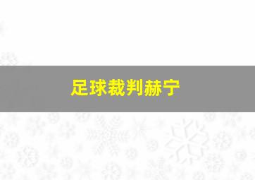 足球裁判赫宁