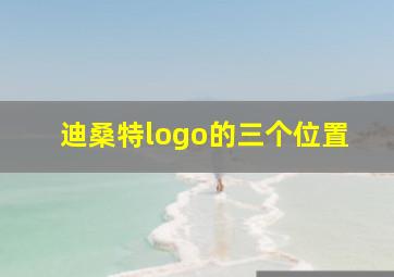 迪桑特logo的三个位置