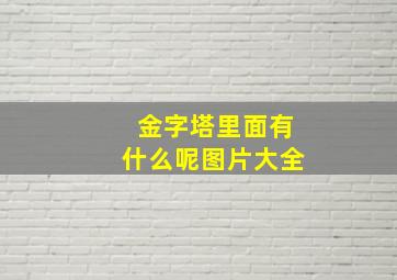 金字塔里面有什么呢图片大全