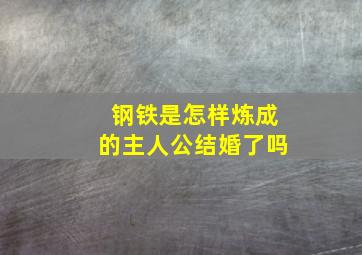 钢铁是怎样炼成的主人公结婚了吗