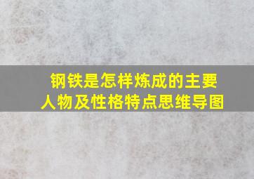 钢铁是怎样炼成的主要人物及性格特点思维导图