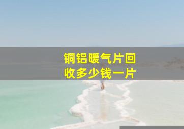 铜铝暖气片回收多少钱一片