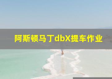 阿斯顿马丁dbX提车作业