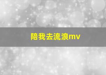 陪我去流浪mv