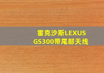 雷克沙斯LEXUSGS300带尾部天线