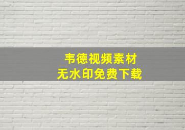 韦德视频素材无水印免费下载