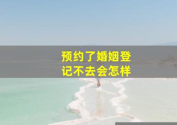 预约了婚姻登记不去会怎样