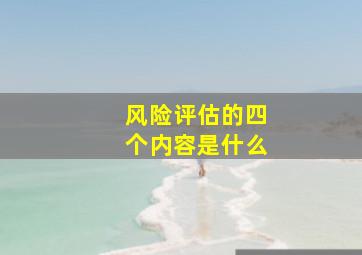 风险评估的四个内容是什么