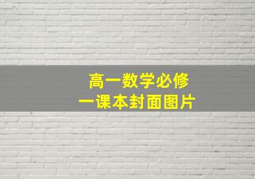 高一数学必修一课本封面图片