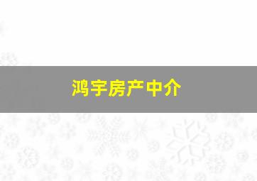 鸿宇房产中介